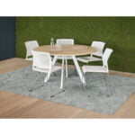SPIN tafel rond wit sfeer met perfo